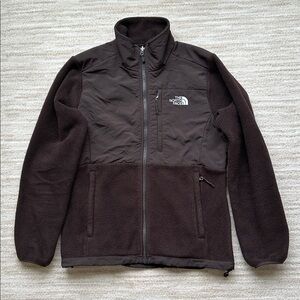 The North Face Womens Medium Brown Denali Full Zip Polartec Fleece Jacket Coat
